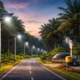 Oil Palm Project Involving Streetlights Powering Green Roads