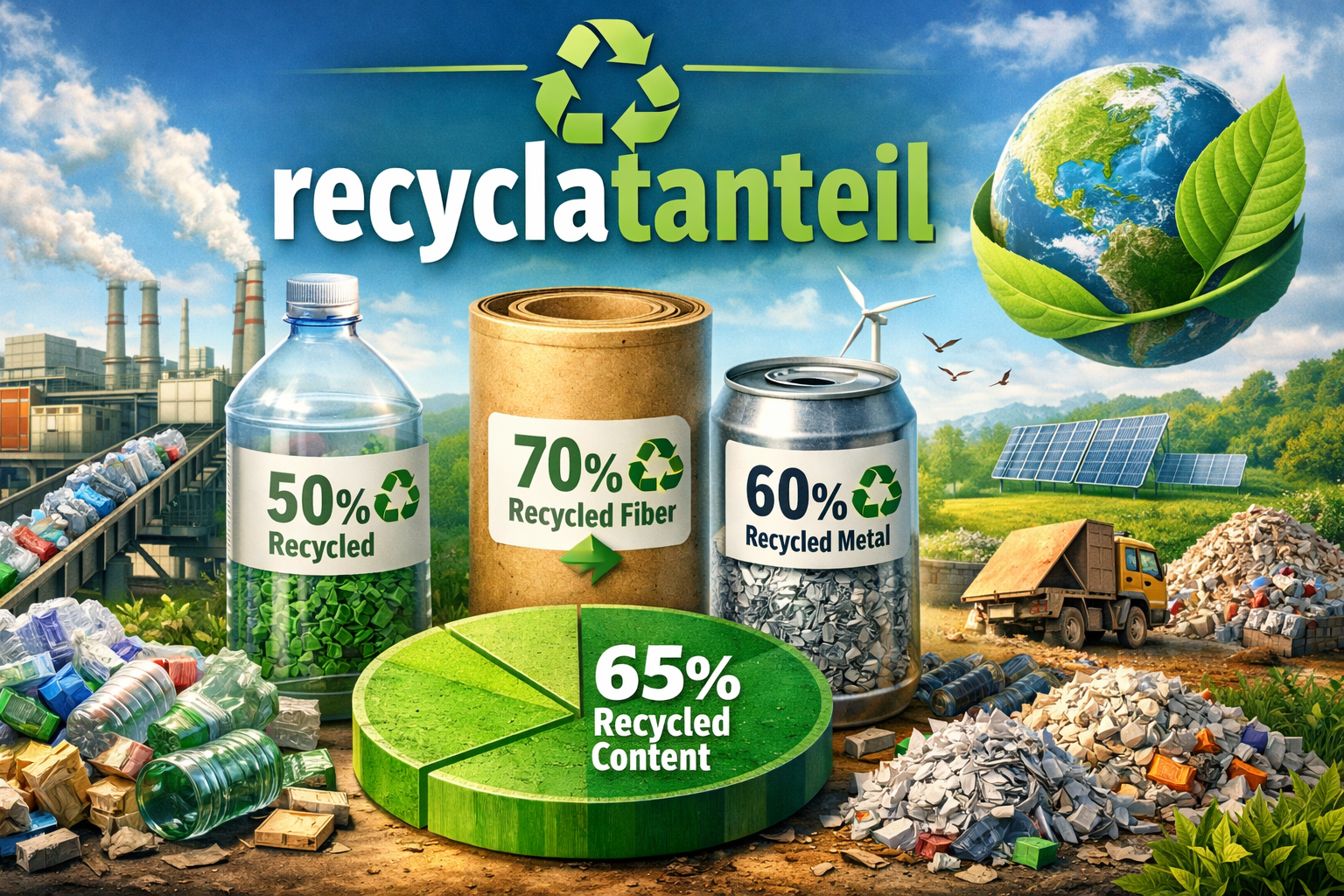 Recyclatanteil: Measuring True Material Circularity Value